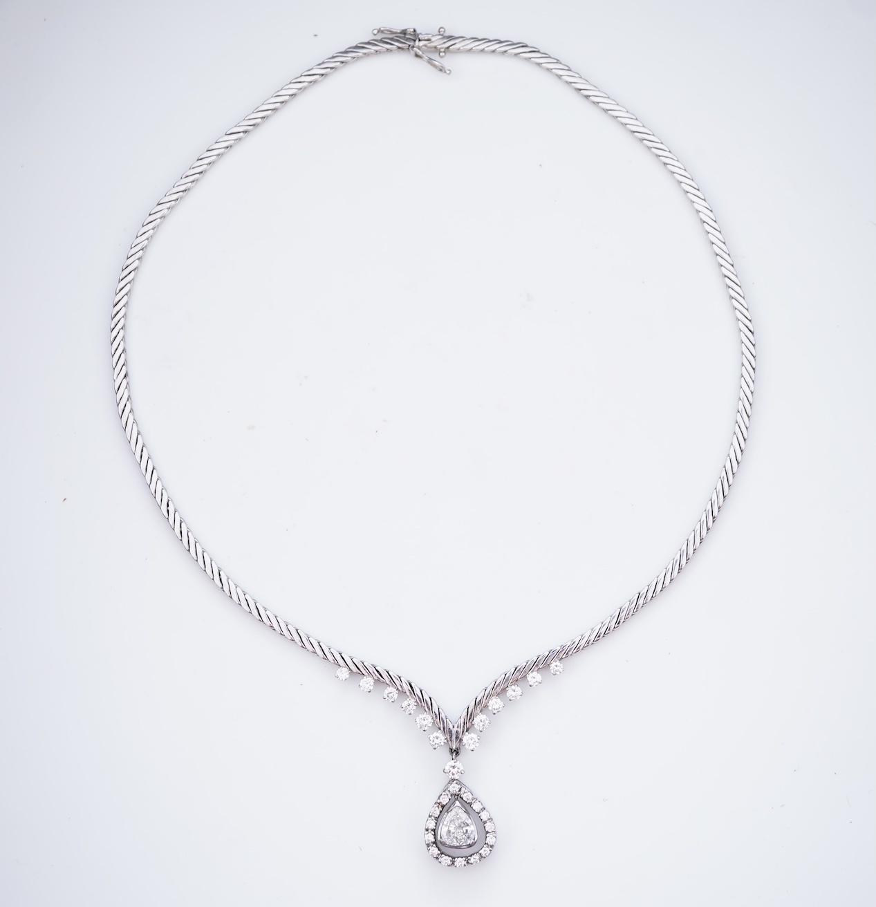 A diamond necklace